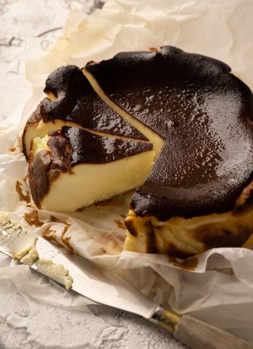 Burnt Basque cheesecake. Picture Therese Bourne