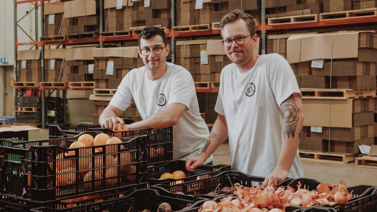 Joshua Ball and Josh Brooks-Duncan, the co-founders of Farmers Pick. Picture supplied
