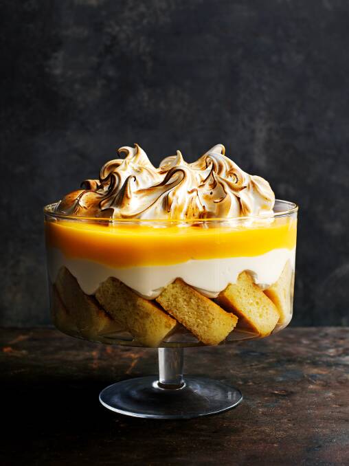 Lemon meringue trifle. Picture by Con Poulos