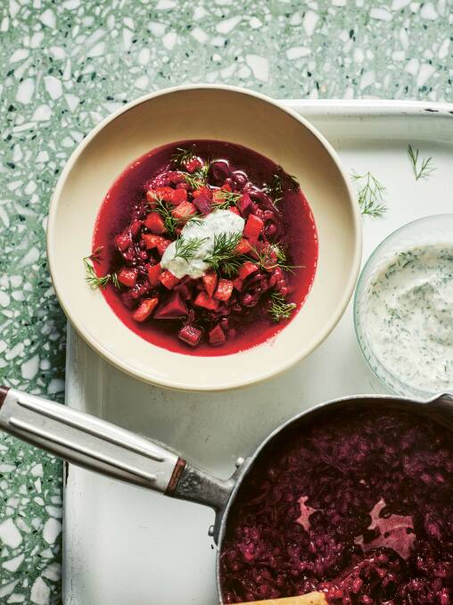 Gut-friendly beetroot soup. Picture supplied 