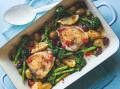 Chicken, lemon and olive traybake. Picture supplied