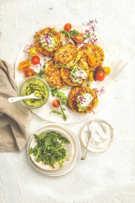 Zucchini and feta fritters. Picture supplied 
