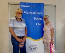 Best players: Warrnambool Bridge Club members Peter Dexter and Robyn Archer combined to win the Under 50 ABF Points division.