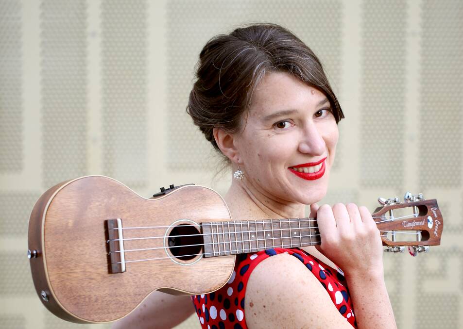 En Francais: Ballarat multi-instrumentalist Amie Brulée will perform a number of old French songs, plus 'dirty' blues numbers, in her St Brigids set. Picture: Nicole Cleary