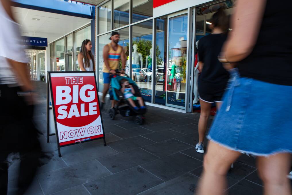 Sales: Many Warrnambool stores offered discounted prices on Boxing Day. Picture: Rob Gunstone