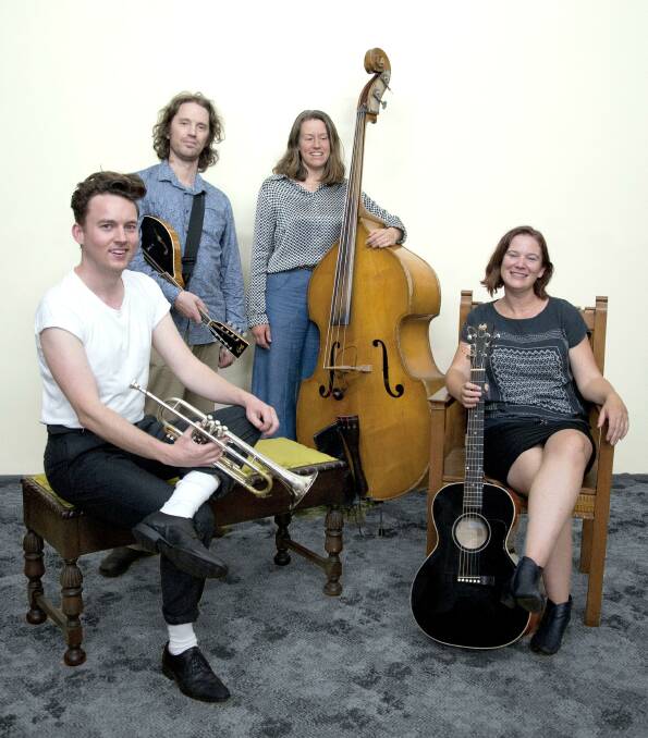 The Circut: l-r Eamon McNelis, Luke Plumb, Robyn Martin and Kate Bourke will play Camperdown's Steam Laundry.