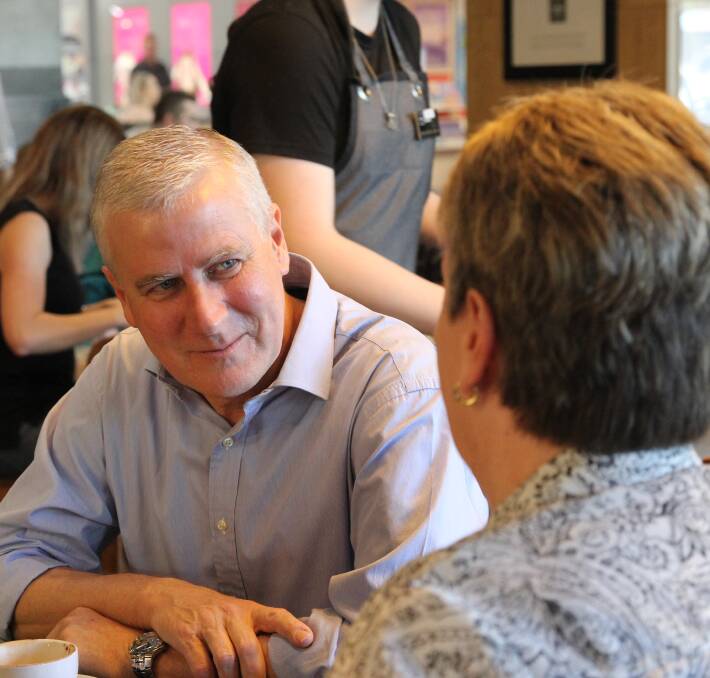 Still Michael: The leader of the nation, acting Prime Minister Michael McCormack, ran the country from Wagga on Saturday, on a visit to his hometown.