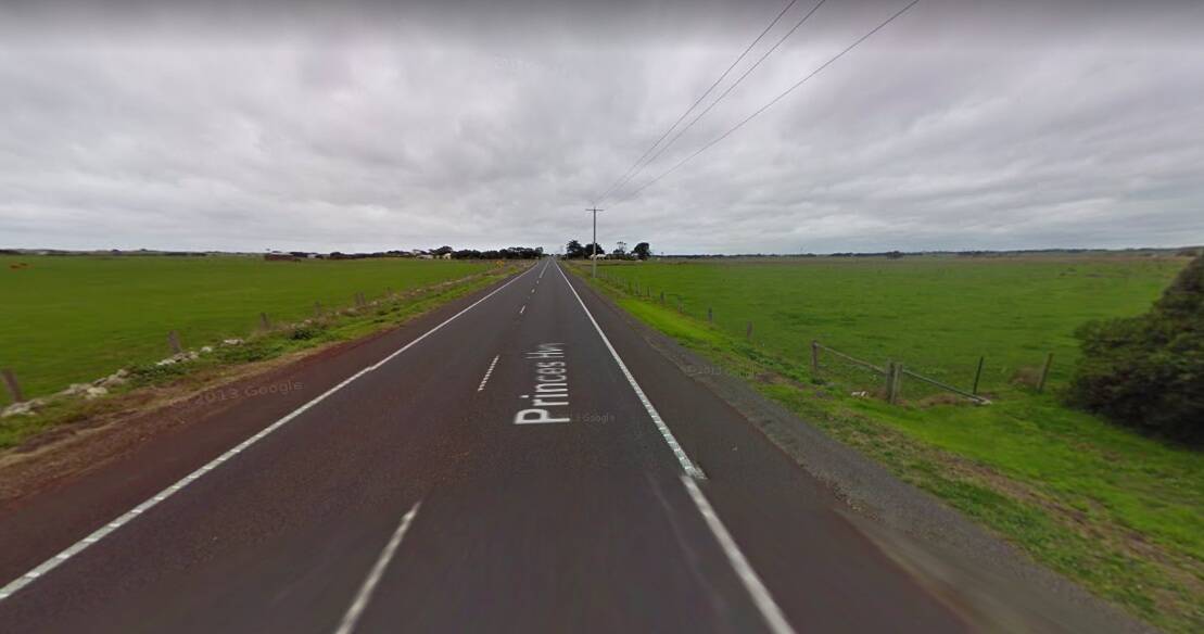 This stretch of the Princes Highway has had its speed limit reduced from 100km/h to 80km/h. Picture: Google Maps