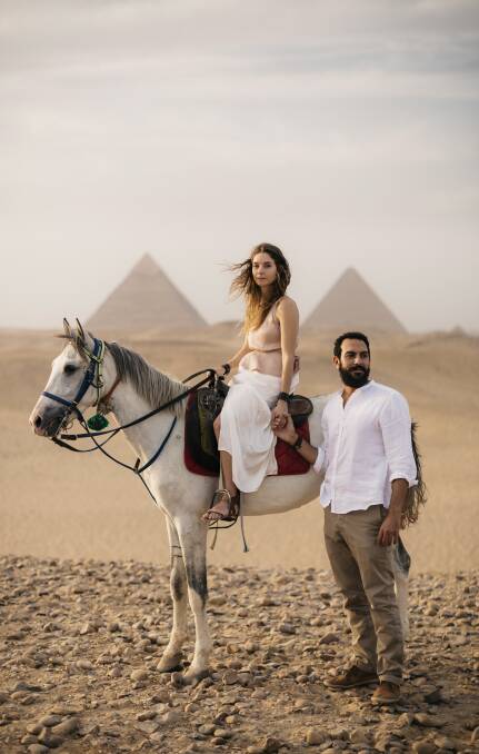 CAPTURE THE MOMENT: Former Warrnambool photographer Eric Ronald took this beautiful photo of Susi and Omar before their wedding in Egypt.