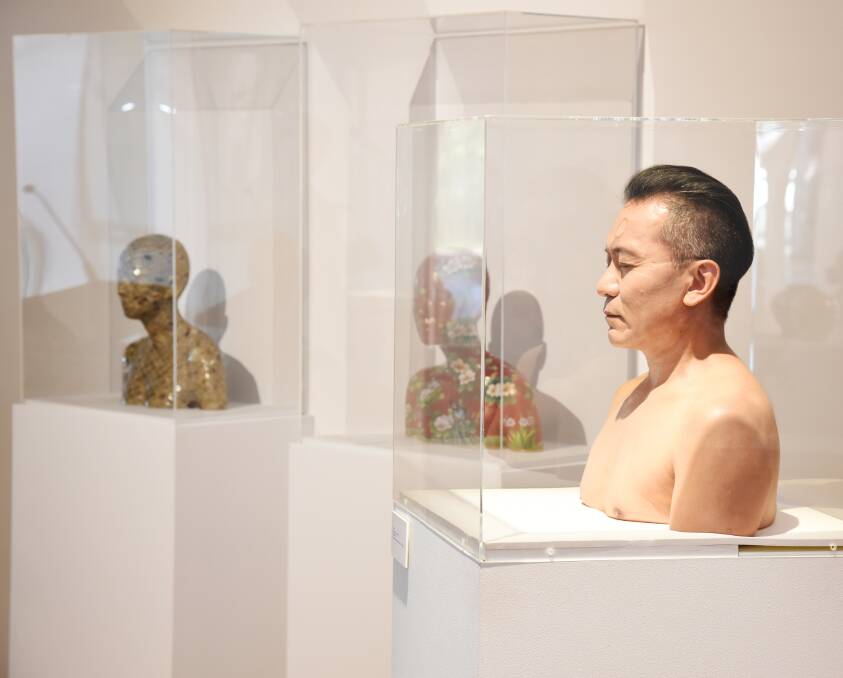 Ah Xian joins his artworks on display at the Hamilton Gallery.