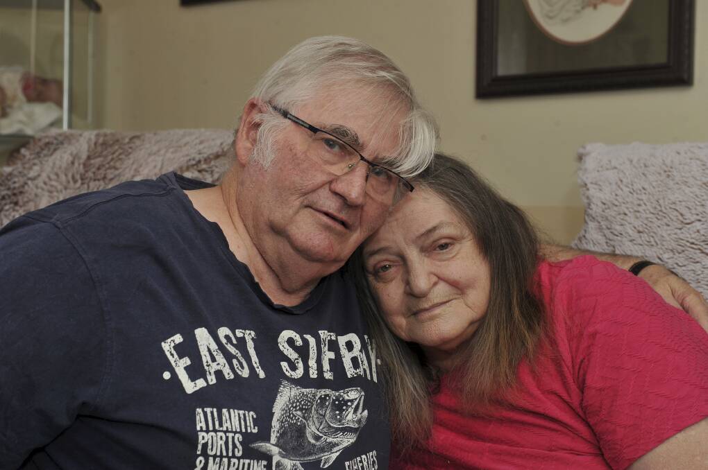 CONCERN: Murray and Sheryl Legro worry about calling ambulances for falls even though this is often the only safe option. Picture: Lachlan Bence