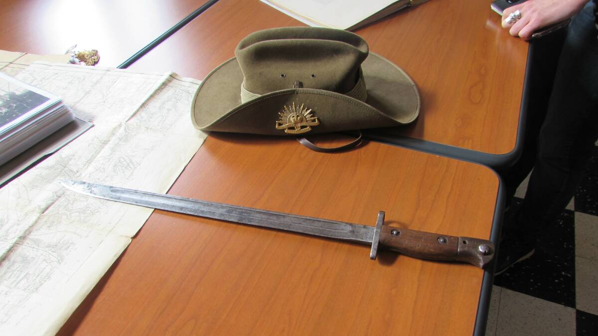 This bayonet was found near William Rawlings’ body and is believed to be his.