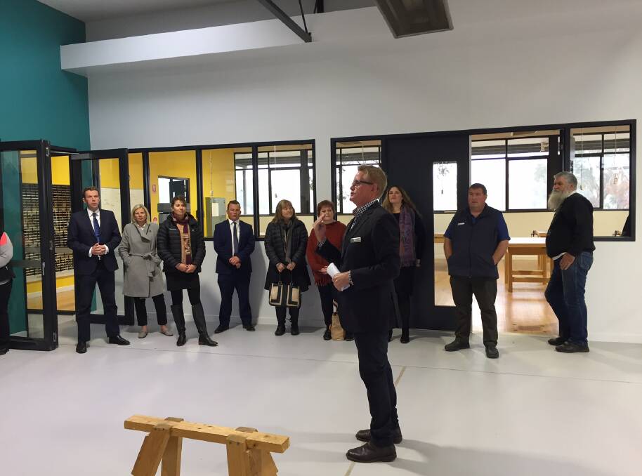 Corangamite Trade Training Cluster project leader and Cobden Technical School principal Rohan Keert talks about the new training facilities at Cobden.