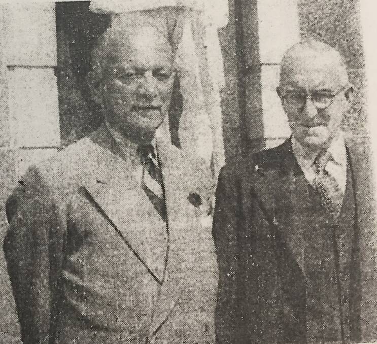 ABOVE: William Anderson (right) during a visit from the High Commissioner for India.