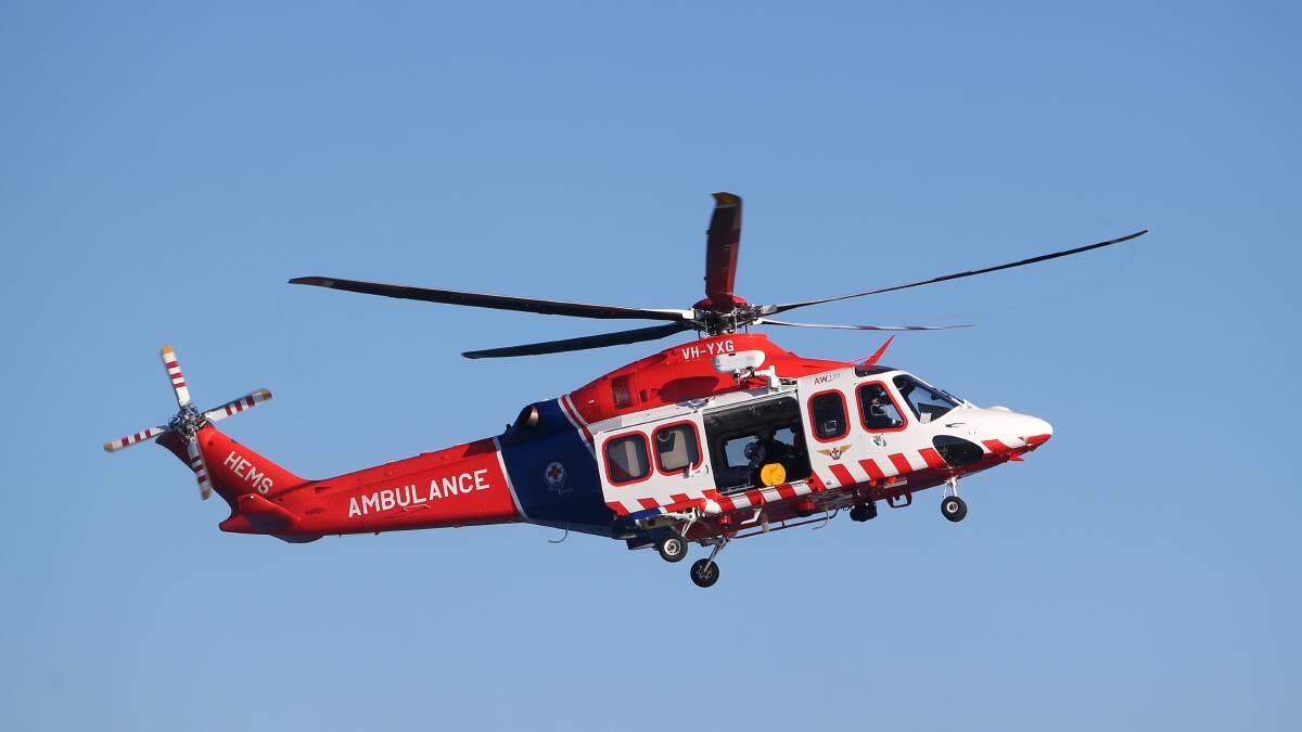 Man flown to hospital following welding accident