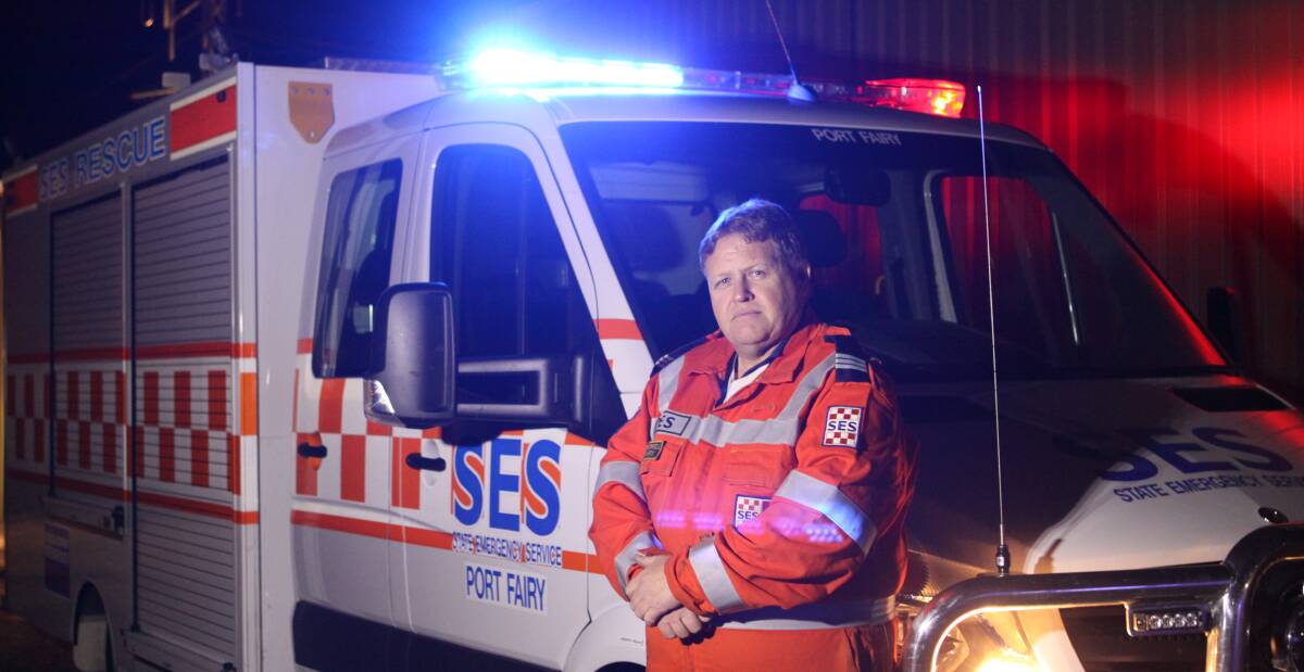 Trauma: Port Fairy SES controller Steve McDowell has been to at least 200 crashes in his years of involvement. "Every job you go to sticks with you," he says. Picture: Steff Wills