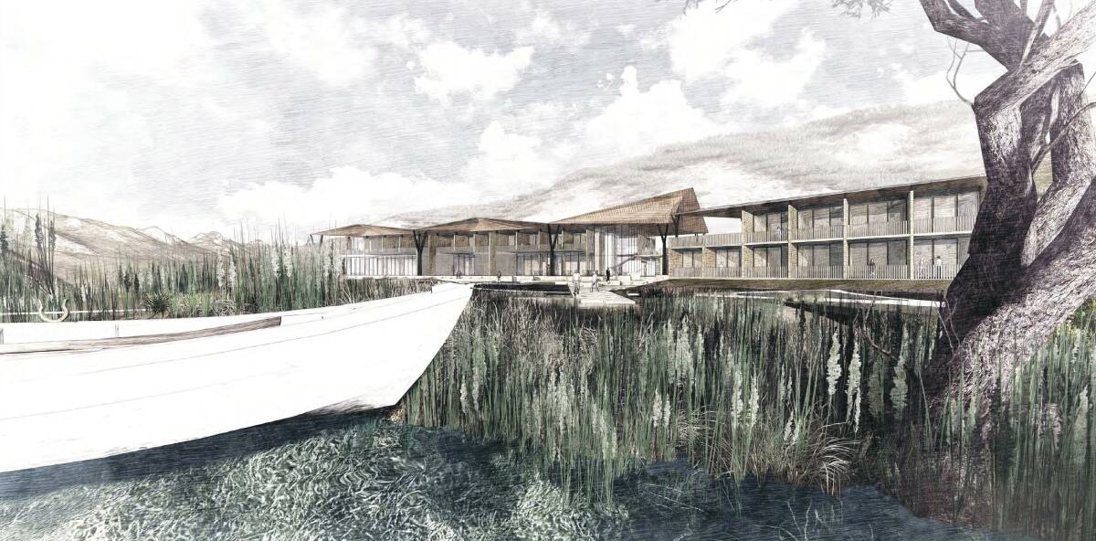 An artist's impression of the proposed resort development at Princetown.