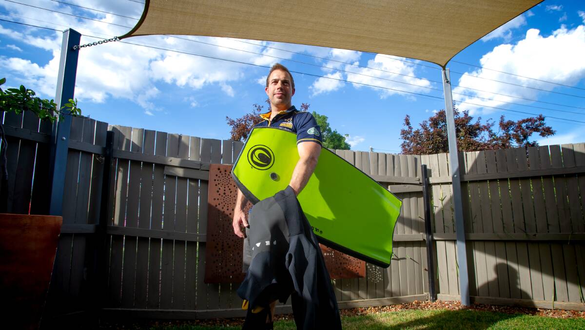 Queanbeyan bodyboarder Kyle Abel helped a man thrown overboard off the South Coast. Picture by Elesa Kurtz