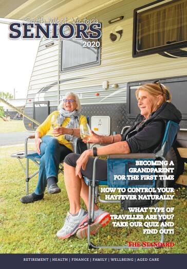 Feet up, cuppa at hand, enjoying reading the 2020 edition of South West Victoria Seniors magazine