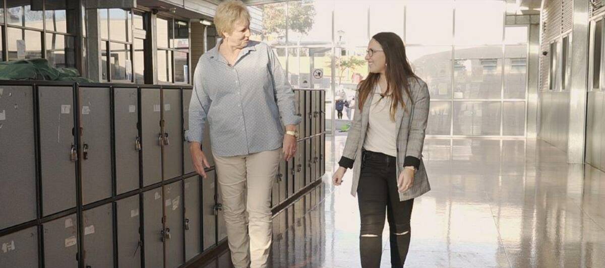 GUIDING LIGHT: Teacher Karen Gibson was like a walking ray of sunshine for former student Maddy Buchner, helping her with strategies that made her the person she is today. 