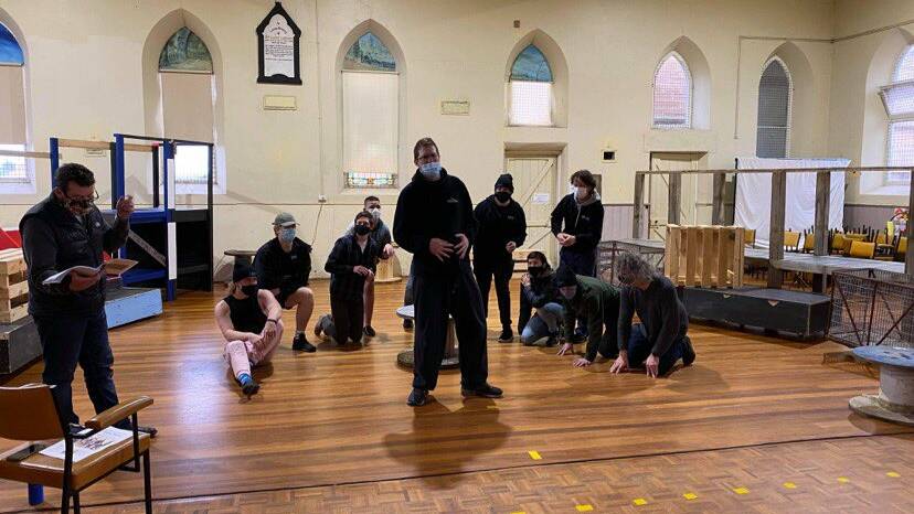 Holiday Actors and Warrnambool Theatre Company's rehearsals for the joint production of Cats was well underway in 2021. Photo: Warrnambool Theatre Company 
