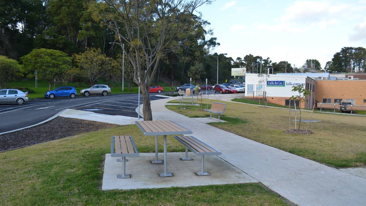 OPEN SPACES: The Timboon community are enjoying the town's new streetscape, which has increased the amount of open space and improved access between various destinations in the central business district.


 