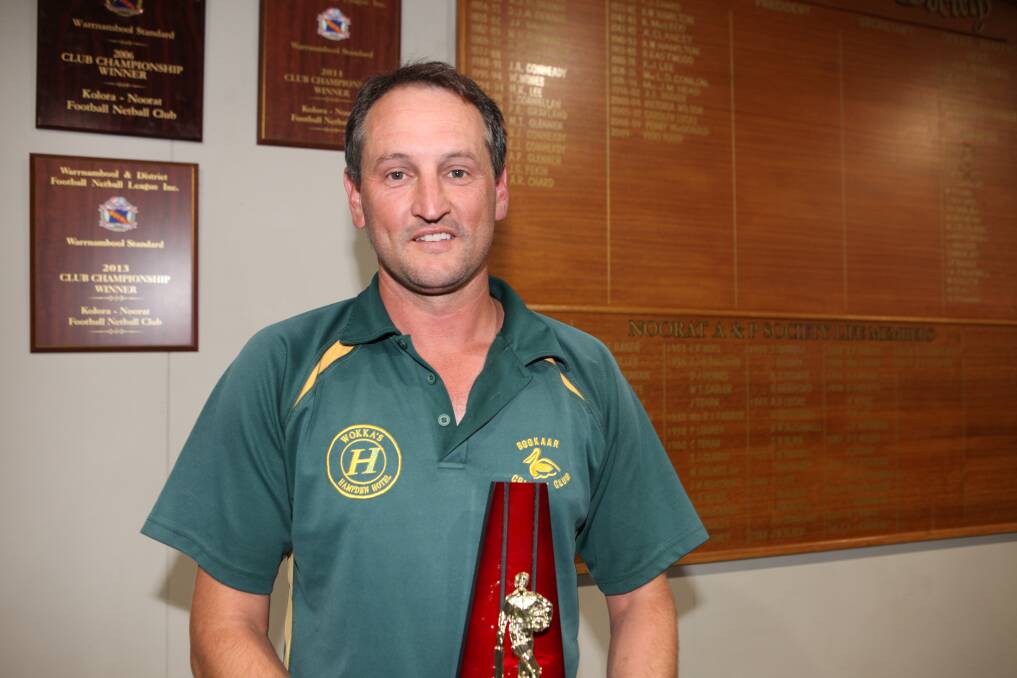 Captain fantastic: Bookaar skipper Simon Baker, 42, won the SWCA's division one cricketer of the year award for the fourth time since 1996. Pictures: Gus McCubbing