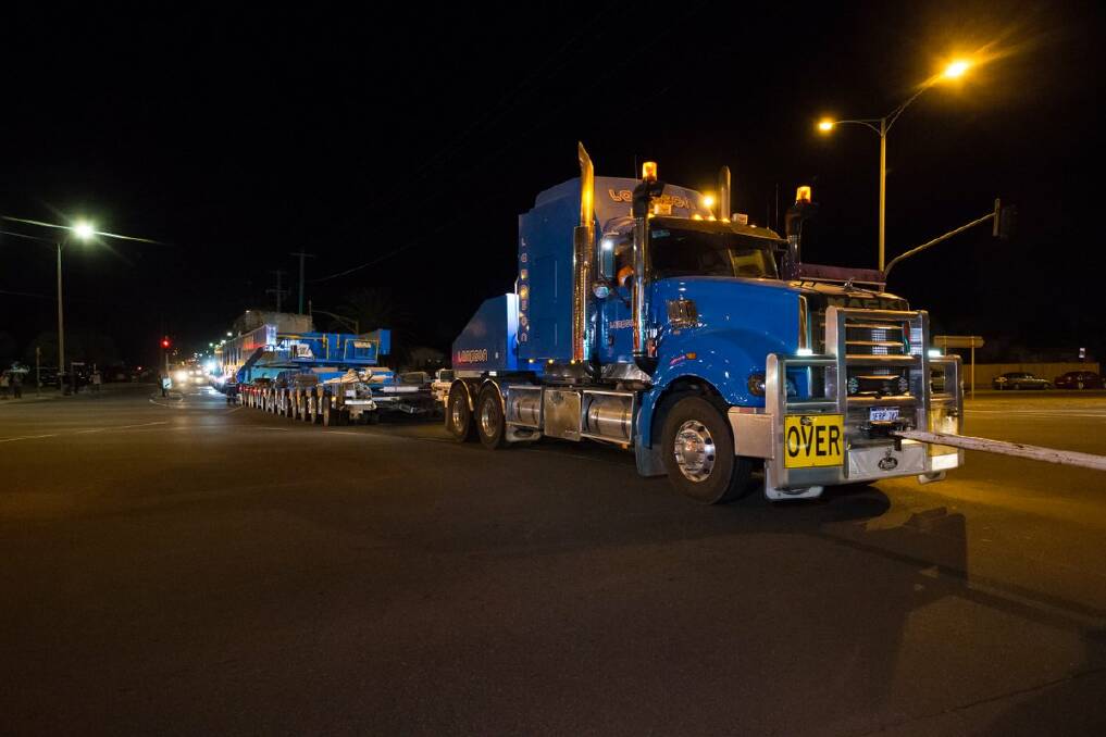 Coming through: The 663-tonne superload, which is transporting a transformer, will arrive in Lismore on Friday. Picture: VicRoads/Twitter