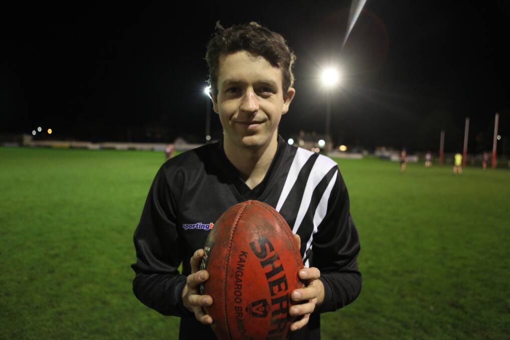 Young blood: Lachlan Cairns, 22, has joined Koroit from the VAFA's Hampton Rovers, where played in a division one grand final in 2018. Picture: Gus McCubbing