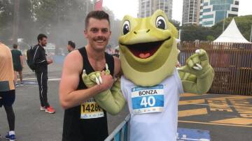 Dedicated: John Hulin is back running marathons around the world after recovering from injuries sustained in a car accident. Picture: Supplied