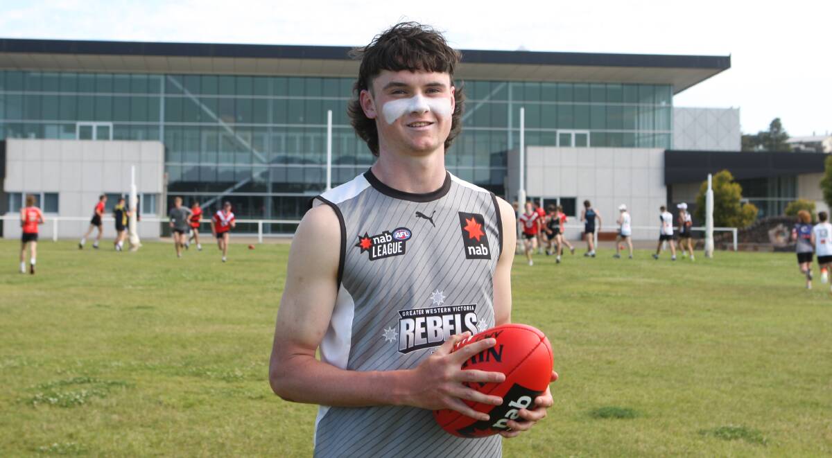 GREAT OPPORTUNITY: Ethan Boyd, who lives at Naringal, was among the Rebels' Warrnambool squad that got stuck into pre-season training this week. Picture: Brian Allen