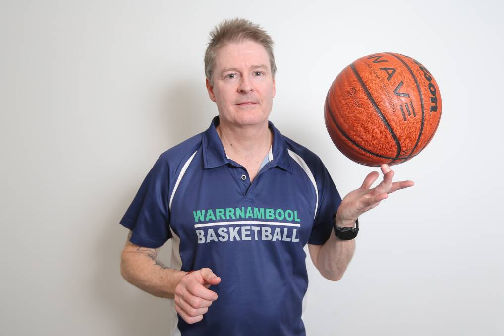 Innovative: Warrnambool basketball development officer Mike McGorm is making video tutorials for players. Picture: Mark Witte