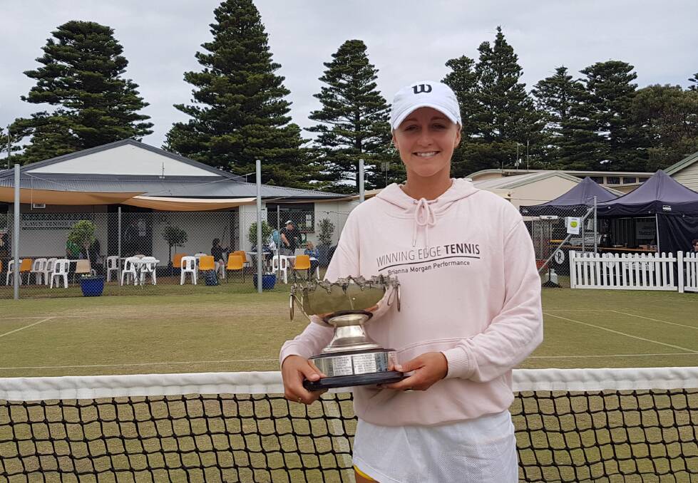Champion: Olivia Rich won the open women's singles at Warrnambool Lawn Open for the second year in a row in 2019. Picture: Brian Allen 