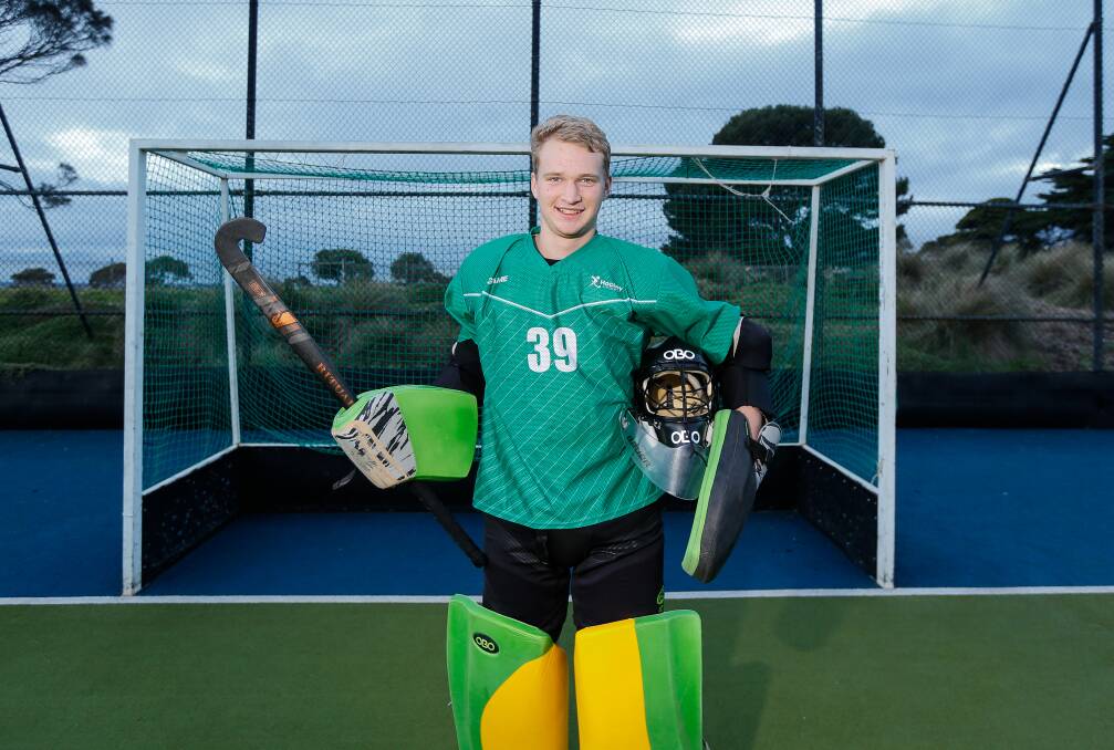 Excelling: Warrnambool hockey player Callum Bridge will train with the Hockey Victoria men's country team. Picture: Anthony Brady