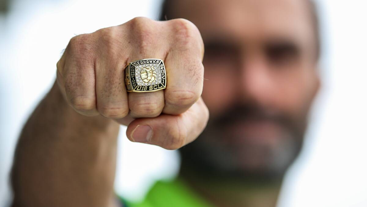 Epic: Championship co-ordinator Adrian Morley shows off the new rings that players are vying for. Pictures: Morgan Hancock