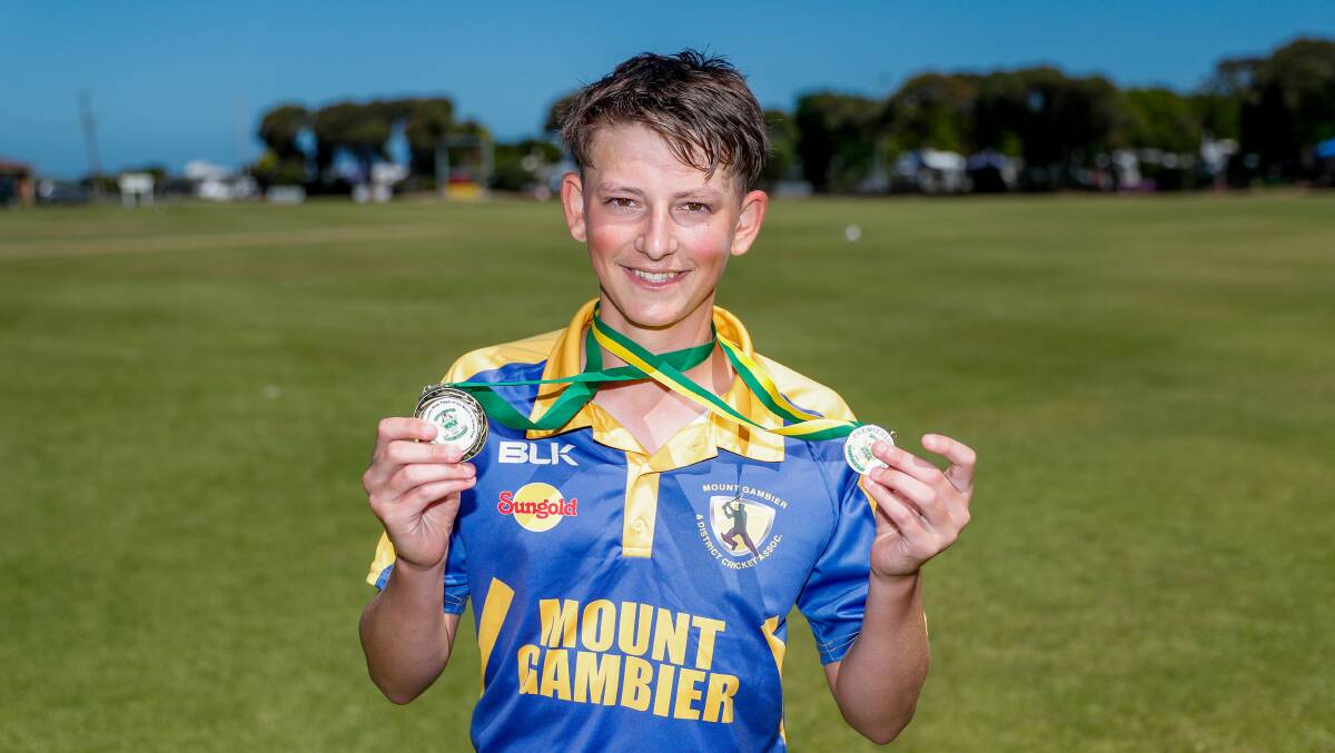 Well played: Under 17 player of the match Harry Fisher of Mount Gambier. Picture: Morgan Hancock