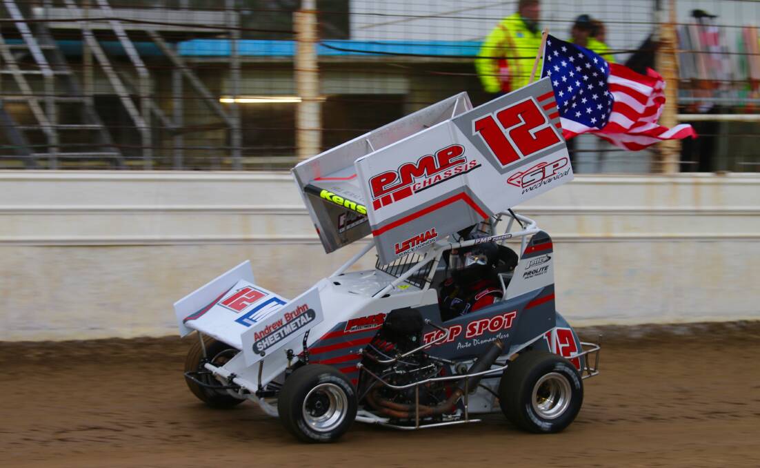 Back: US Micro Sprint racer Stan Yockey is returning for the rerun of the Ken Willsher Classic at Laang Speedway on Anzac Day. Picture: Robert Lake Photography 