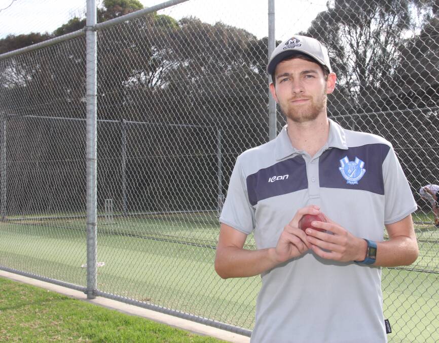 Swing king: Russells Creek bowler Matthew Petherick is ready to take on Brierly-Christ Church in this weekend's Warrnambool and District grand final. Picture: Brian Allen