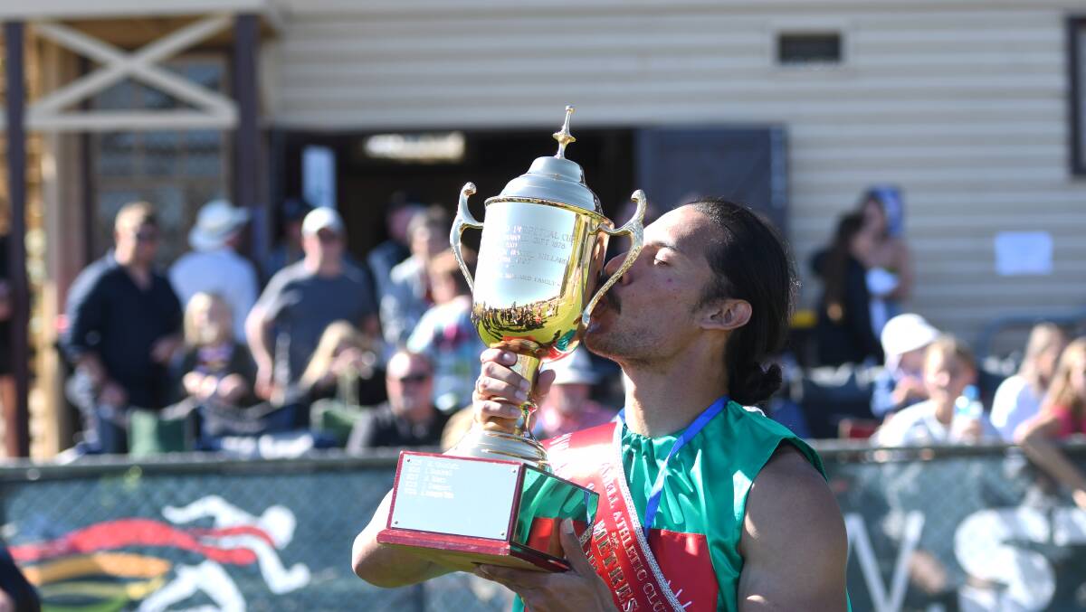 MAJOR COUP: 2021 Stawell Gift winner Edward Ware will compete at the Warrnambool and Terang Gifts. Picture: Tallis Miles