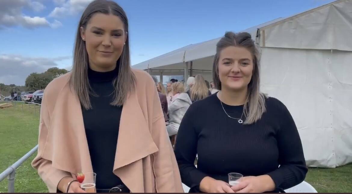 Great event: Victoria Grundy and Tash Clark orgnaised the North Warrnambool Eagles' ladies day in May. Picture: Justine McCullagh-Beasy