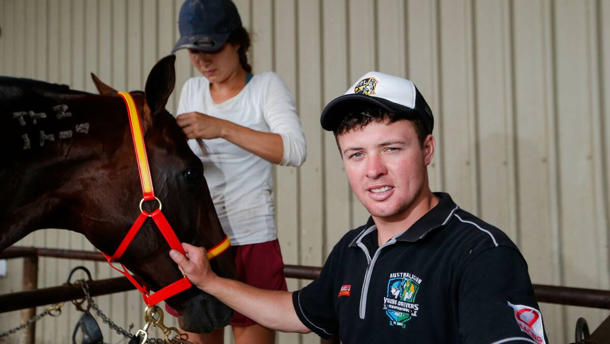 Right approach: Driver Jason Lee is happy harness racing is still going but understands the seriousness of the coronavirus situation. This photo was taken in mid-February. Picture: Anthony Brady