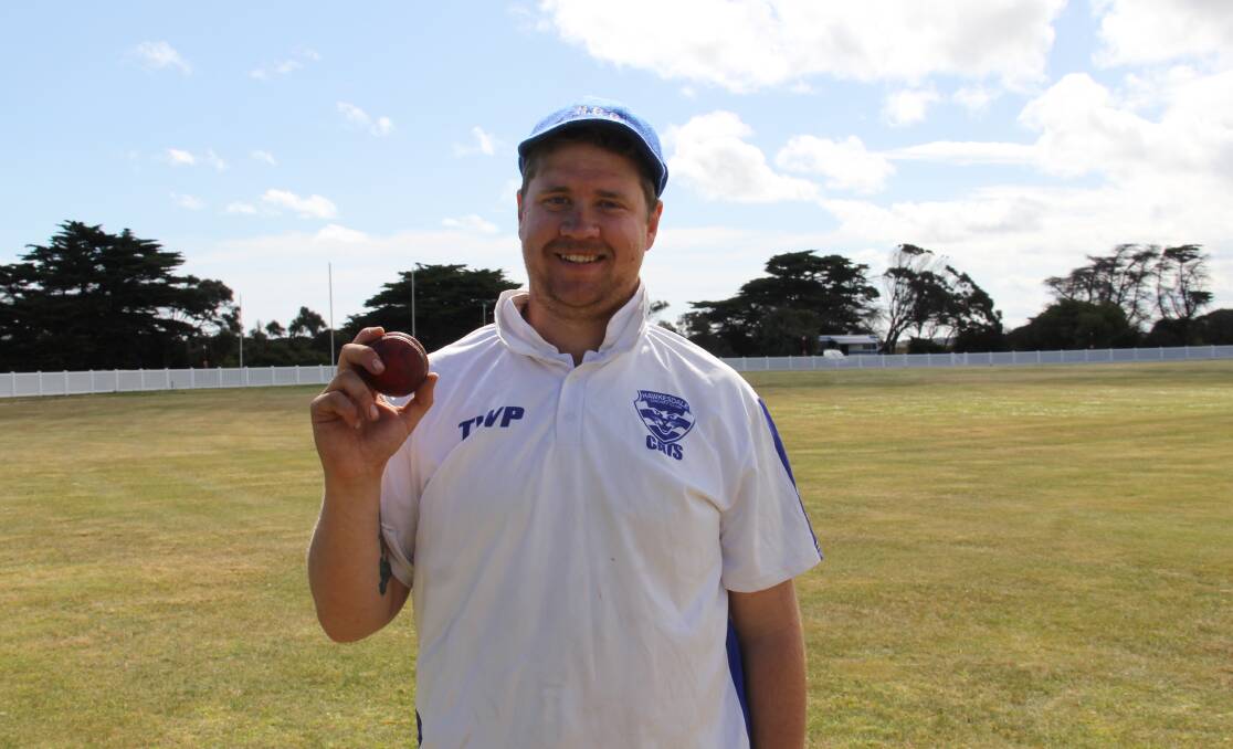 Match-winner: Hawkesdale's Ben Julius took four wickets for five runs against Killarney on Saturday. Picture: Brian Allen