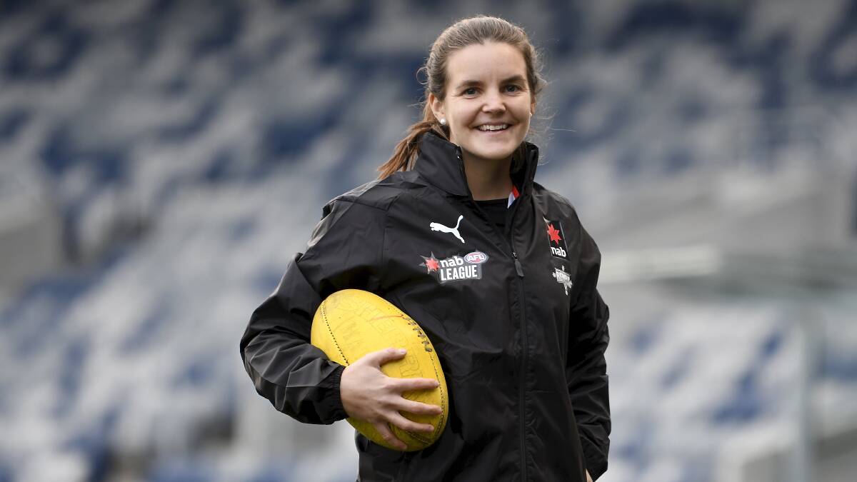 MENTOR: New Greater Western Victoria Rebels assistant coach Sally Riley. She played in the inaugural AFLW premiership with the Adelaide Crows. Picture: Lachlan Bence
