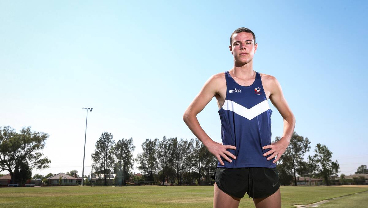 READY TO RACE: Wangaratta's Jack Boulton, 17, is going to be competing at the Warrnambool and Terang Gifts next weekend. Picture: James Wiltshire 