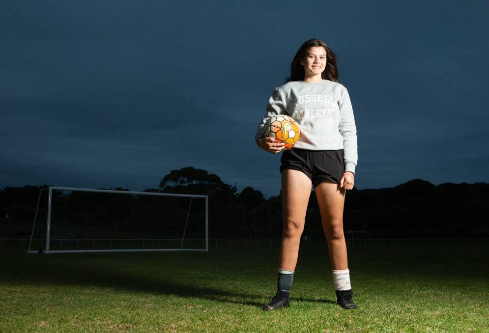 Young gun: Warrnambool Rangers' Caitlin Williams, 15, is part of the under 16s girls representative squad. Picture: Chris Doheny 