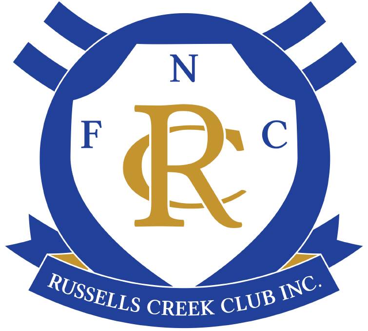 Update: Russells Creek's new logo which acknowledges its football (F), netball (N) and cricket (C) teams. 