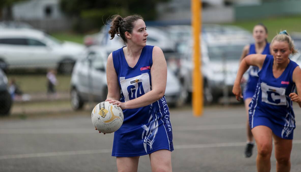 Raring to go: Russells Creek goal attack Emily Armstrong is back for another season. Picture: Anthony Brady