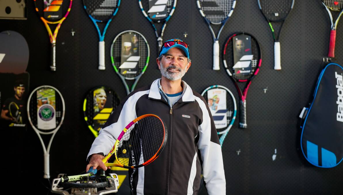 STAYING POSITIVE: Supergrasse Tennis Complex coach Joe Hakimi. Picture: Morgan Hancock 