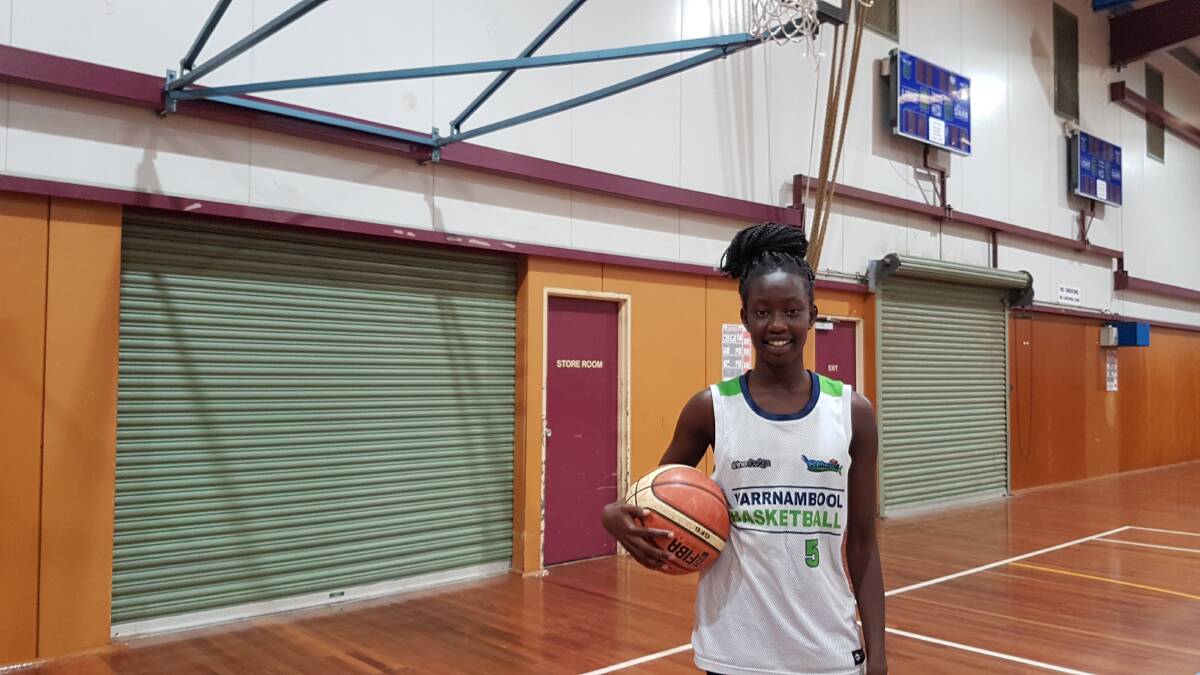 Excited: Mermaids guard Juina Lual will play her first game for the senior women's team on Saturday night against Casey Cavaliers. Picture: Brian Allen