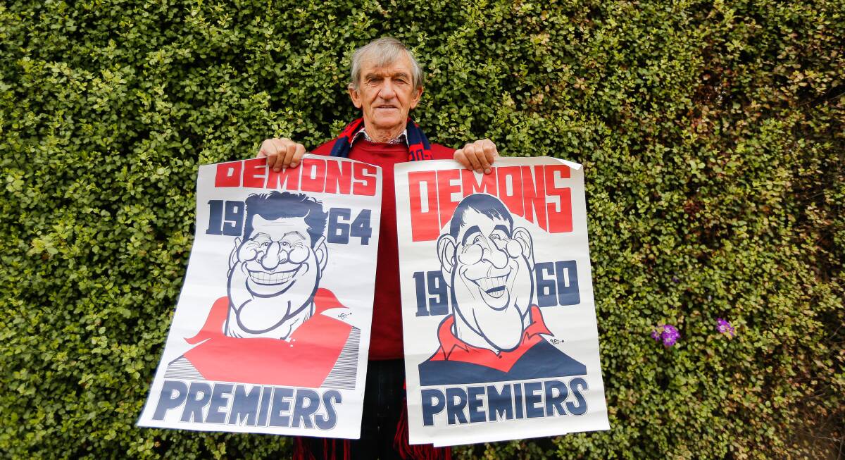 GREAT MEMORIES: Len Mann was a member of the 1960 Melbourne premiership team and an emergency for the 1964-winning side. Picture: Anthony Brady 